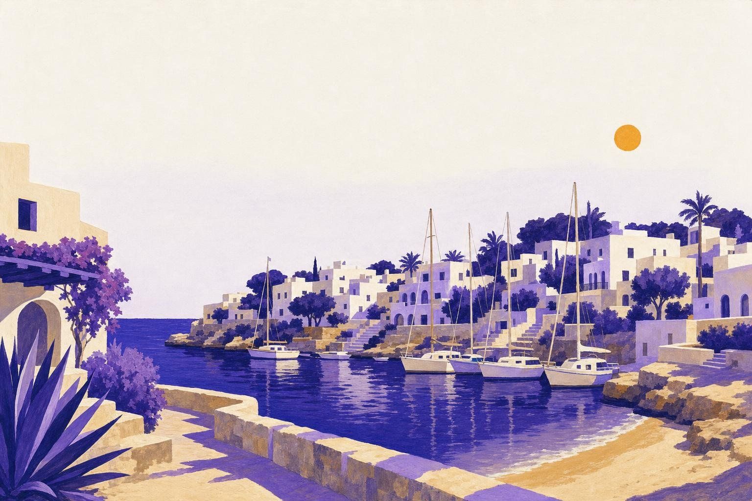 Cala d'Or picturesque Mediterranean resort with white architecture and crystal coves - Southeast Mallorca transfer